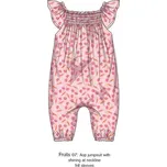 Overal kojenecký dívčí, Minoti, Fruits 7, růžová - 74/80 | 9-12m