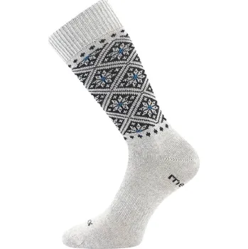 Pánské oblečení Ponožky NORDKAPP merino dámské Voxx světle šedé