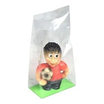 Jedlá dekorace na dort Fotbalista A - červený - marcipánová figurka na dort - Frischmann