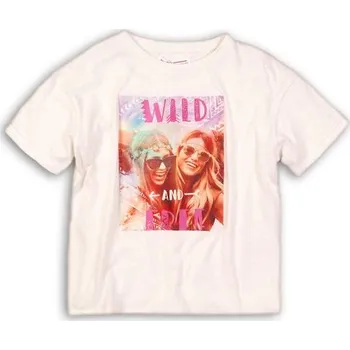 Dívčí tričko Tričko dívčí s krátkým rukávem, Minoti, Wilderness 2, bílá - 152/158 | 12/13let