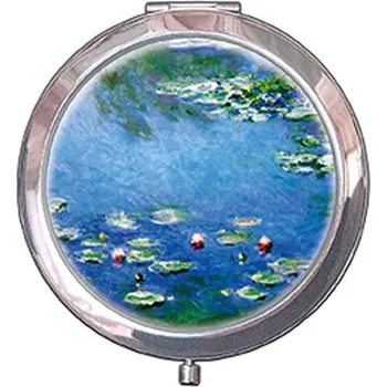 Kosmetické zrcátko Kapesní zrcátko Waterlilies Claude Monet, 7x11 cm