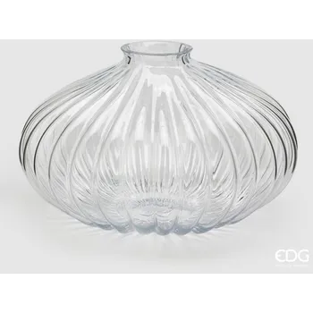 Váza Skleněná váza Nida čirá, 25x42 cm