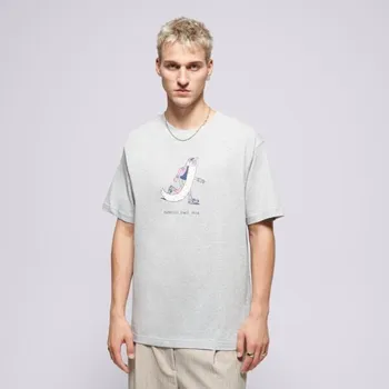 Pánské tričko New Balance Tričko Bearded Runner Tričko Šedá L