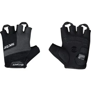 Cyklistické rukavice FORCE Rukavice FORCE SECTOR gel, černo-šedé - L