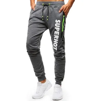 Buďchlap Antracitové tepláky s maskáčovým pruhem