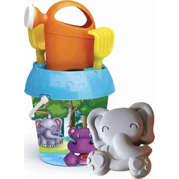 Hračka na písek Sada na písek s konvičkou Safari zvířátka