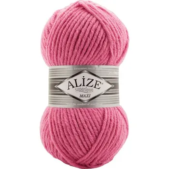 Příze s vlnou Superlana maxi 100 g - 178 růžová