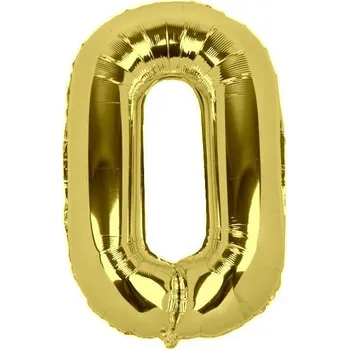 Balónek Nafukovací číslice VELKÉ NA PÁRTY - 20 "0" zlatá