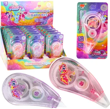 Modelovací hmota LEAN Toys Korekční páska Myška Školní Kancelářská 6m x 5mm Jednorožec Růžový Fialový