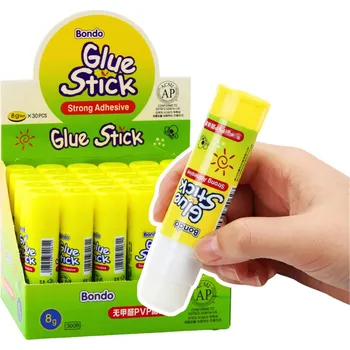 Kancelářské lepidlo LEAN Školní Kancelářský Lepicí Tyčinka Silná 8g