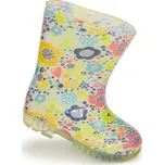 dívčí holínky PVC - potisk květiny, Pidilidi, PL0038-13, bílá - 24