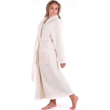 Dámský župan Dámský dlouhý hřejivý župan ALTA krémová 21 43 1151 - M