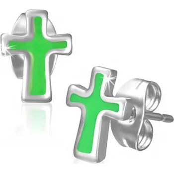 Náušnice Ocelové náušnice křížky th-jes273