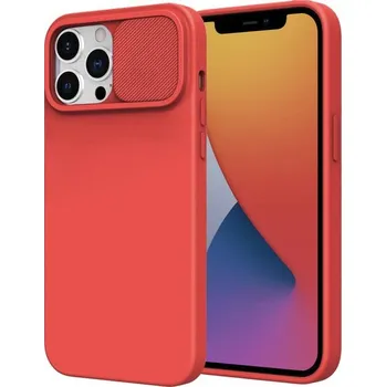 Pouzdro na mobilní telefon Nexeri obal se záslepkou, Samsung Galaxy M52 5G, červený