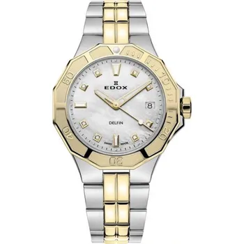 Hodinky EDOX Sport Delfin Diver Date Lady 53020-357JM-NADD + 5 let záruka a dárek ZDARMA
