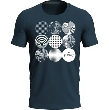 Pánské tričko Bontis Tričko STAMP - Tmavě modrá | L