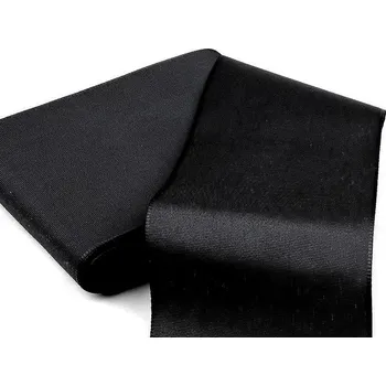 Stuha Stuha taftová šíře 10,8 cm návin 10 metrů - 900 černá