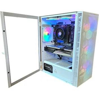 Stolní počítač BestComp Herní PC AMD Ryzen 5 (7600 / AM5 / RTX 5060 8GB / 16GB DDR5 / 1TB SSD / WIN11) PC skříň: X3 White Montech