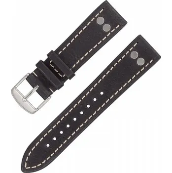 Řemínek na hodinky Řemínek Laco Pilot Strap - černý - 18 mm - L – Standardní délka (doporučujeme) - 16 mm + 5 let záruka a dárek ZDARMA