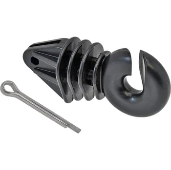 Ohradník VNT electronics s.r.o. Kruhový Izolátor se závlačkou pro úhlové kovové sloupky pro lanko, lano a pásku do 10 mm - 25 ks