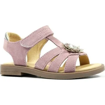 Dívčí baleríny Dívčí kožené sandály Richter - starorůžové - 40