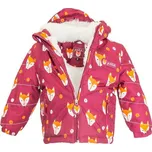 bunda zimní dívčí s kožíškem, Pidilidi, PD1143-16, vínová - 86 | 18m