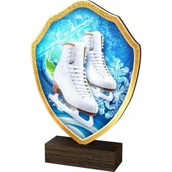 Poháry Bauer Dřevěná plaketa TFRW426 | Krasobruslení