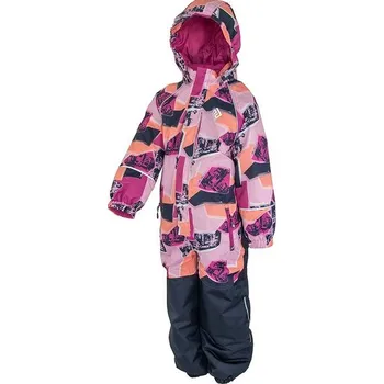 Chlapecká zimní kombinéza overal dívčí zimní nepromokavý, Pidilidi, PD1147-03, růžová - 128 | 8let