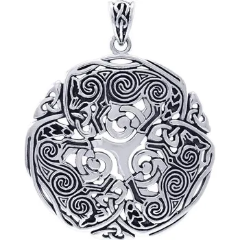 Přívěsek VLČÍ KRUH, triskel stříbrný přívěšek