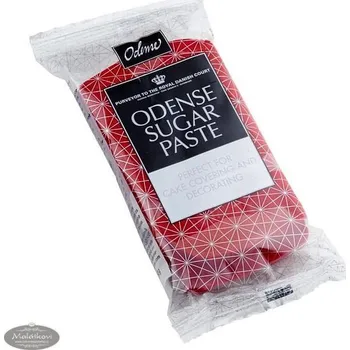 Odense Marcipan Dánsko Červená potahovací hmota - rolovaný fondán Sugar Paste Red 250 g