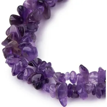 Přívěsek Zlomky z minerálu Ametyst 80cm