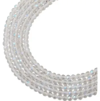 Dětské navlékací korálky Korálky z minerálu Křišťál s leskem 2 mm broušené