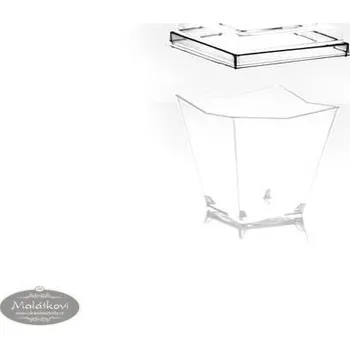 Jednorázové nádobí Víčko na pohárek Diamante 120ml (sada 10 ks)