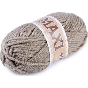 Příze Pletací příze Jumbo MAXI 100 g - 14 (910) béžová melír