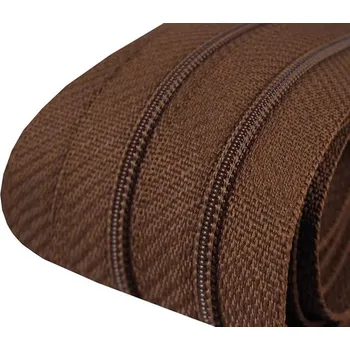 Zip Zip spirálový 3 mm metráž pro jezdce typu POL 5 metrů - 299 hnědá