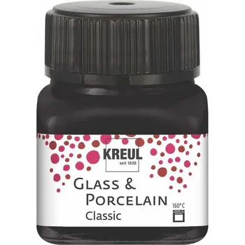 Speciální výtvarná barva Kreul Barva na sklo a porcelán KREUL classic 20ml černá