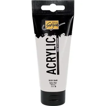 Vodová barva Akrylová barva Solo Goya 100ml bílá