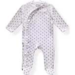 Lili Royal Baby Overal s volánkem Silver dots BÍLÁ - 68