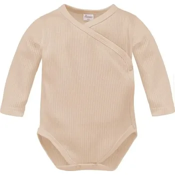 Kojenecké oblečení PINOKIO Body zavinovací žebrované Lovely Day Beige - 68