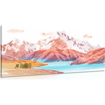 Obraz Dovido Obraz malovaná horská krajina