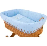 Scarlett 6-dílná souprava Méďa do proutěného koše- modrá