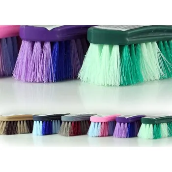 Čištění pro koně Kartáč rýžový Hippotonic vícebarevný MIX BAREV