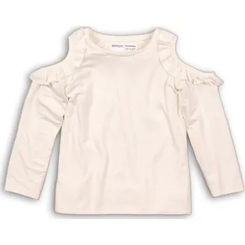 Dívčí tričko Tričko dívčí s dlouhým rukávem a holými rameny, Minoti, PETAL 9, holka - 104/110 | 4/5let
