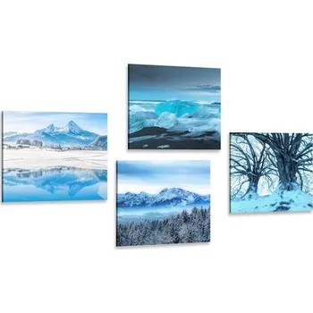 Obraz Dovido Set obrazů sněhové království