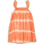 Šaty dívčí bavlněné, Minoti, Hyper 3, oranžová - 122/128 | 7/8let