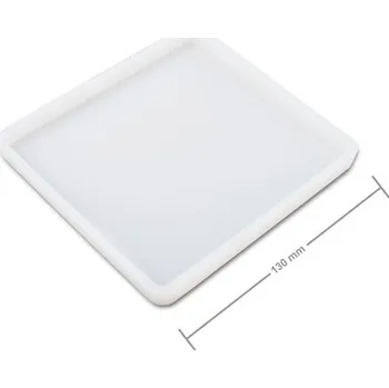 kreativní sada Manumi Silikonová forma na odlévání kreativní hmoty čtverec 130x10mm