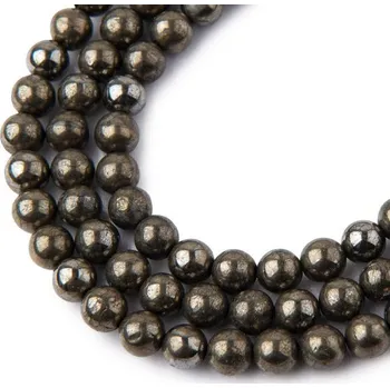 Dětské navlékací korálky Korálky z minerálu Pyrit 6 mm