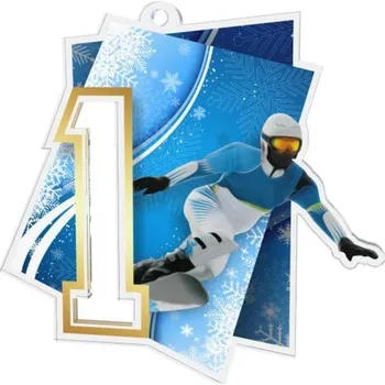 Poháry Bauer Akrylátová medaile MDAS0017M4 | Snowboard