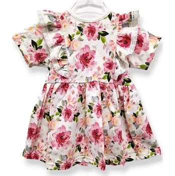 Kojenecké šaty Le Bebe Šaty s volánky krátký rukáv Azalky - 110