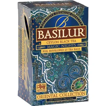 Čaj BASILUR Orient Magic Nights přebal 25x2g (Černý čaj s příchutí)